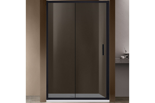 Душевая дверь Vincea Garda VDS-1G120CGB 120x190 профиль черный, стекло тонированное, раздвижная