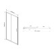 Душевая дверь Vincea Garda VDS-1G120CGB 120x190 профиль черный, стекло тонированное, раздвижная