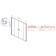 Душевая дверь Vincea Garda VDS-1G2170CL 170x190 профиль хром, стекло прозрачное, раздвижная