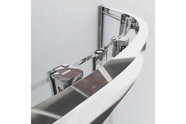 Душевой уголок Vincea Garda VSQ-1G900CL 90x90х190 профиль хром, стекло прозрачное, четверть круга, двери раздвижные