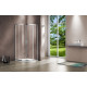 Душевой уголок Vincea Garda VSQ-1G100CL 100x100х190 профиль хром, стекло прозрачное, четверть круга, двери раздвижные