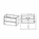 Тумба для комплекта Vincea Vico 100 VMC-2V100BT подвесная Beton с ящиками,  в современном стиле