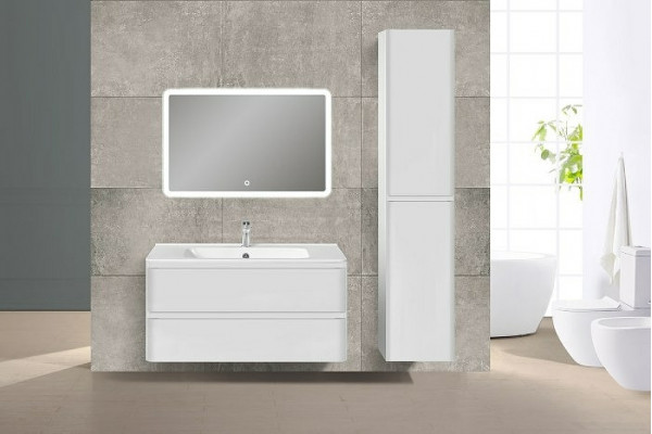 Тумба для комплекта Vincea Vico 100 VMC-2V100GW подвесная G.White с ящиками,  в современном стиле