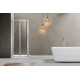 Душевой уголок Vincea Garda VSR-1G8080CL 80x80х190 профиль хром, стекло прозрачное, квадратный, двери складные