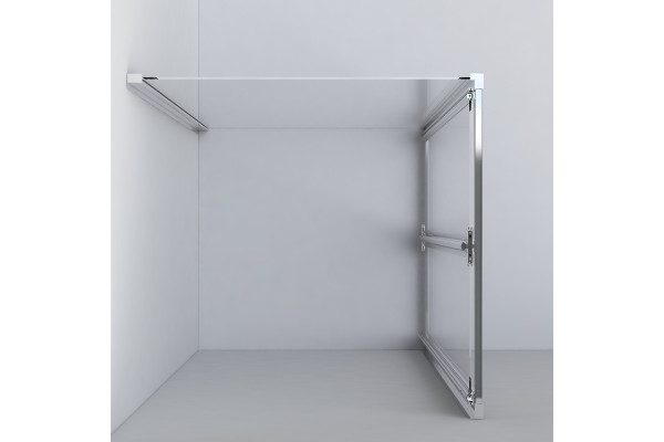 Душевой уголок Vincea Garda VSR-1G9090CL 90x90х190 профиль хром, стекло прозрачное, квадратный, двери складные