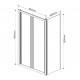 Душевой уголок Vincea Garda VSR-1G9090CL 90x90х190 профиль хром, стекло прозрачное, квадратный, двери складные