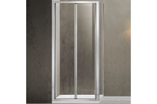 Душевой уголок Vincea Garda VSR-1G9080CL 80x90х190 профиль хром, стекло прозрачное, прямоугольный, двери складные