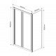 Душевой уголок Vincea Garda VSR-1G9080CL 80x90х190 профиль хром, стекло прозрачное, прямоугольный, двери складные