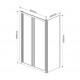Душевой уголок Vincea Garda VSR-1G8090CL 90x80х190 профиль хром, стекло прозрачное, прямоугольный, двери складные