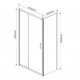 Душевой уголок Vincea Garda VSR-1G8010CL 100х80х190 профиль хром, стекло прозрачное, прямоугольный, двери раздвижные