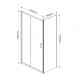 Душевой уголок Vincea Garda VSR-1G9013CL 130х90х190 профиль хром, стекло прозрачное, прямоугольный, двери раздвижные
