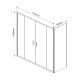 Душевой уголок Vincea Garda VSR-1G29017CL 170х90х190 профиль хром, стекло прозрачное, прямоугольный, двери раздвижные