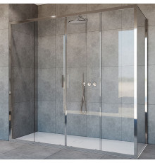 Душевой уголок Vincea Garda VSR-1G28019CL 190х80х190 профиль хром, стекло прозрачное, прямоугольный, двери раздвижные