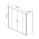 Душевой уголок Vincea Garda VSR-1G29019CL 190х90х190 профиль хром, стекло прозрачное, прямоугольный, двери раздвижные