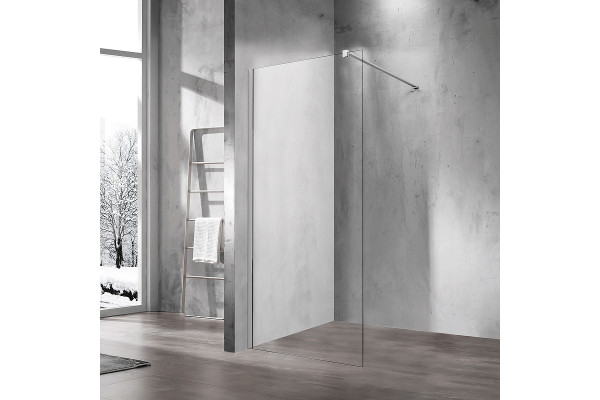 Душевая перегородка Vincea Walk-In VSW-1H800CL 80х200 профиль хром, стекло прозрачное в современном стиле
