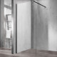 Душевая перегородка Vincea Walk-In VSW-1H800CLB 80х200 профиль чёрный, стекло прозрачное в современном стиле