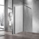 Душевая перегородка Vincea Walk-In VSW-1H800CLB 80х200 профиль чёрный, стекло прозрачное в современном стиле