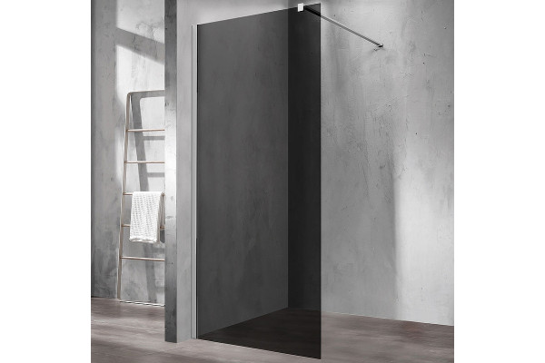 Душевая перегородка Vincea Walk-In VSW-1H800CG 80х200 профиль хром, стекло тонированное в современном стиле