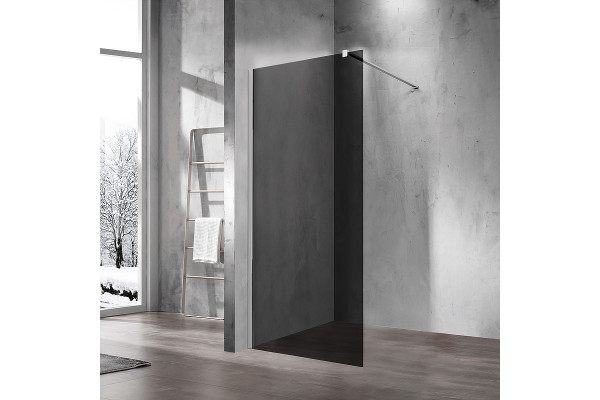 Душевая перегородка Vincea Walk-In VSW-1H800CG 80х200 профиль хром, стекло тонированное в современном стиле
