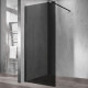 Душевая перегородка Vincea Walk-In VSW-1H800CGB 80х200 профиль чёрный, стекло тонированное в современном стиле
