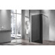 Душевая перегородка Vincea Walk-In VSW-1H800CGB 80х200 профиль чёрный, стекло тонированное в современном стиле