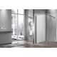 Душевая перегородка Vincea Walk-In VSW-1H100CLB 100х200 профиль чёрный, стекло прозрачное в современном стиле