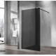 Душевая перегородка Vincea Walk-In VSW-1H100CGB 100х200 профиль чёрный, стекло тонированное в современном стиле