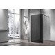 Душевая перегородка Vincea Walk-In VSW-1H100CGB 100х200 профиль чёрный, стекло тонированное в современном стиле