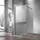 Душевая перегородка Vincea Walk-In VSW-1H900MRB 90х200 профиль чёрный, стекло зеркальное в современном стиле