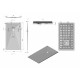 Душевой поддон из искусственного камня Vincea VST-4SR9016W 160x90 белый, матовый, прямоугольный