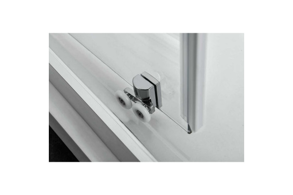 Душевой уголок Vincea Alpha VSQ-3AL800MT 80х80х190 профиль хром, стекло рифленое, четверть круга, двери раздвижные