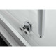 Душевой уголок Vincea Alpha VSQ-3AL800MT 80х80х190 профиль хром, стекло рифленое, четверть круга, двери раздвижные
