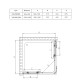 Душевой уголок Vincea Soft VSS-3SO900CLB 90x90х195 профиль чёрный, стекло прозрачное, квадратный, двери раздвижные