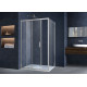 Душевой уголок Vincea Alpha VSR-3AL8011CL 110x80х190 профиль хром, стекло прозрачное, прямоугольный, двери раздвижные