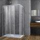 Душевой уголок Vincea Soft VSR-3SO8010CL 100x80х195 профиль хром, стекло прозрачное, прямоугольный, двери раздвижные