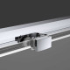 Душевой уголок Vincea Soft VSR-3SO8013CL 130x80х195 профиль хром, стекло прозрачное, прямоугольный, двери раздвижные