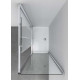 Душевой уголок Vincea Soft VSR-3SO8014CL 140x80х195 профиль хром, стекло прозрачное, прямоугольный, двери раздвижные