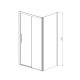Душевой уголок Vincea Soft VSR-3SO8014CL 140x80х195 профиль хром, стекло прозрачное, прямоугольный, двери раздвижные