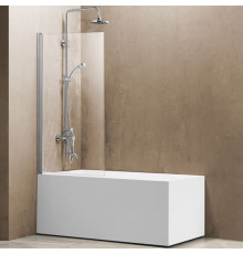 Шторка на ванну Vincea VSB-11800CL 80x140 профиль хром, стекло прозрачное, распашная