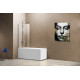 Шторка на ванну Vincea VSB-11800CL 80x140 профиль хром, стекло прозрачное, распашная