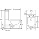 Унитаз-компакт Vincea Evo VT2B-34 белый, 37x61 см