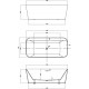 Акриловая ванна Vincea VBT-401-1700MW белая матовая прямоугольная, отдельностоящая