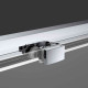 Душевая дверь в нишу Vincea Soft VDS-3SO130CL 130 см, стекло прозрачное, хром, раздвижная, с покрытием анти-капля