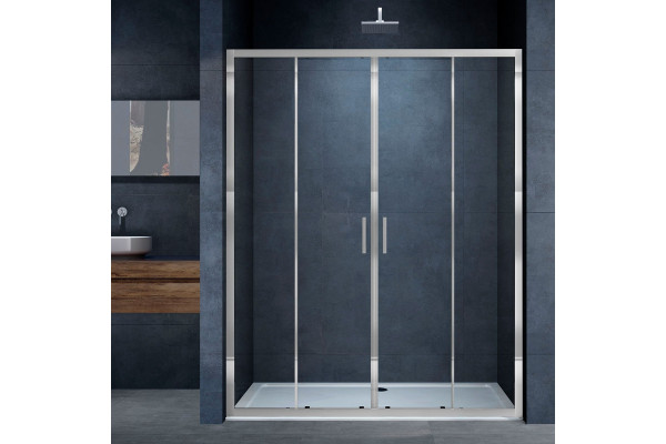 Душевая дверь в нишу Vincea Alpha VDS-3AL2170CL 170 см, стекло прозрачное, хром, раздвижная