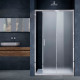 Душевая дверь в нишу Vincea Alpha VDS-3AL120MT 120 см, стекло текстурное, хром, раздвижная