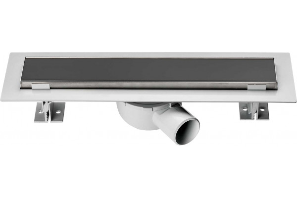 Душевой лоток Vincea Say Optima SAY.601.70.B.M.S.DUZ 70 см, матовый черный, в пол около стены, выпуск боковой