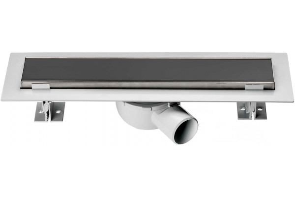 Душевой лоток Vincea Say Optima SAY.601.60.B.M.S.DUZ 60 см, матовый черный, в пол около стены, выпуск боковой