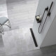 Душевой лоток Vincea Say Optima SAY.601.80.B.M.S.PITI 80 см, матовый черный, в пол около стены, выпуск боковой
