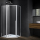 Душевой уголок Vincea Penta VSP-3P100CL 100x100, профиль хром, стекло прозрачное, двери распашные