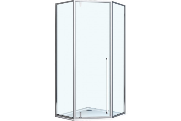 Душевой уголок Vincea Penta VSP-3P100CL 100x100, профиль хром, стекло прозрачное, двери распашные